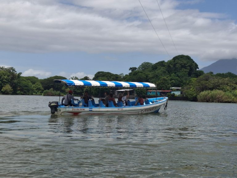 Tourists on Lake Nicaragua